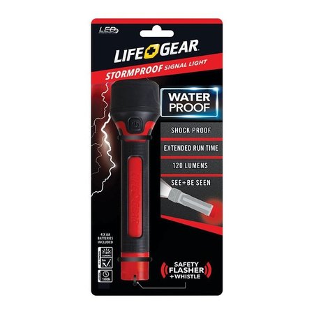 DORCY Life+Gear 200 lm Black/Red LED Signal Light AA Battery BA38-60633-RED